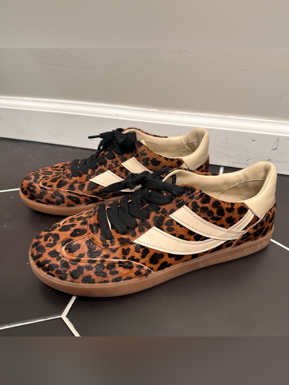 Vince Oasis Leopard Print Lace-Up Sneakers